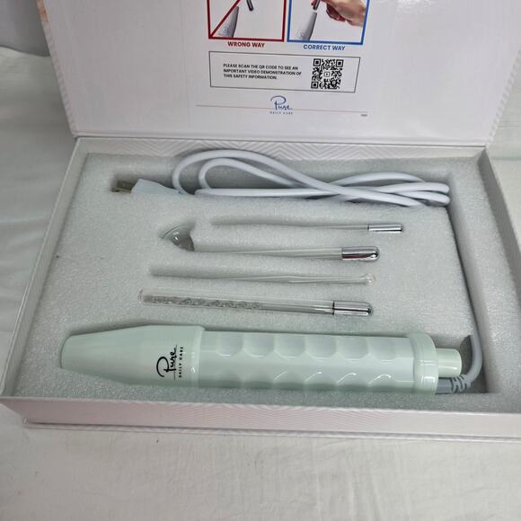 NuDerma Handheld Skin Therapy Wand Machine w/Neon – Anti-Aging - Skin Tightening - Picture 2 of 16